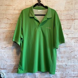 Columbia perfect cast polo shirt green PFG fishing